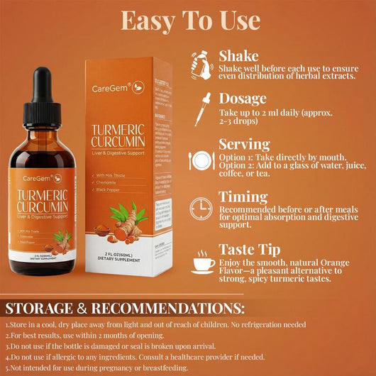 Rayva Turmeric Curcumin Milk Thistle Liquid Drops
