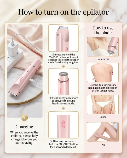 Rayva 2 in 1 Bikini Trimmer