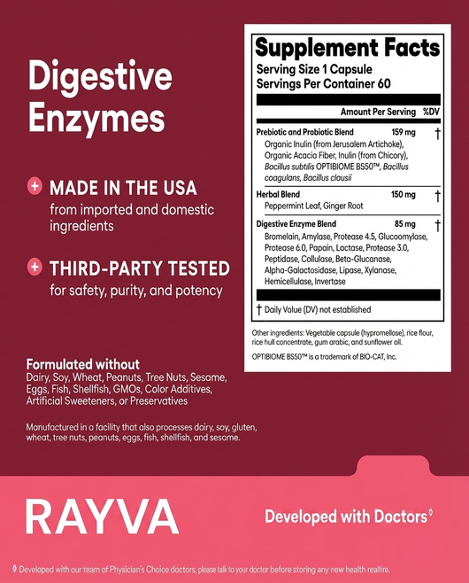 Rayva Digestive Enzyme + Probiotic Bundle