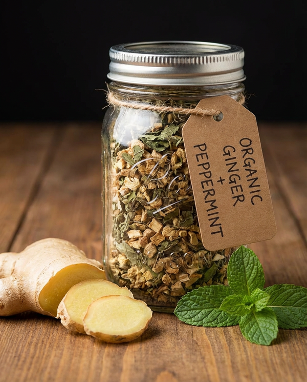 ORGANIC GINGER + PEPPERMINT
